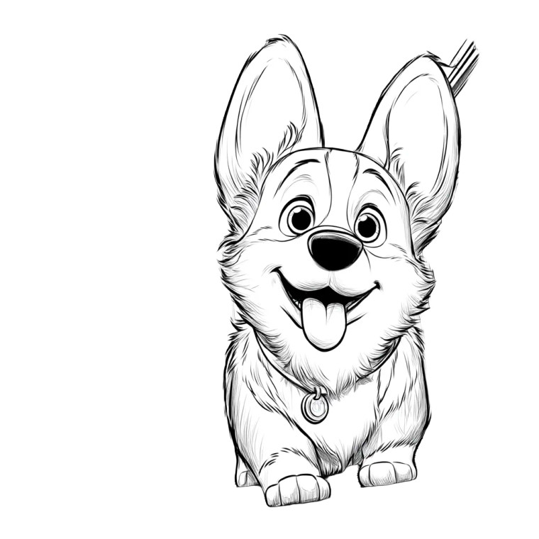 Corgi Peeking Vinyl Car Decal Sticker – Waterproof & UV-Resistant 8"