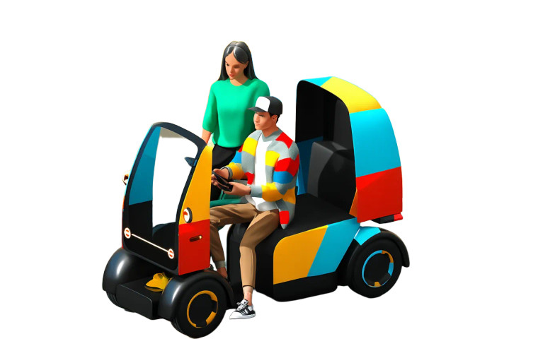 Stylish Electric Joyride Vinyl Car Decal Sticker – Waterproof & UV-Resistant 8"