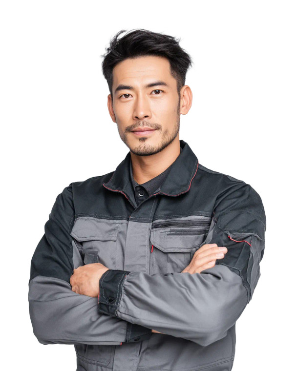 Asian Mechanic Vinyl Car Decal Sticker – Waterproof & UV-Resistant 8"