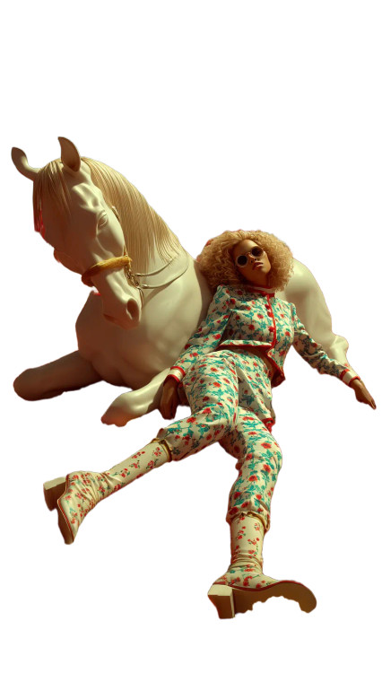 Dreamlike Equestrian Scene V2 Vinyl Car Decal Sticker – Waterproof & UV-Resistant 8"