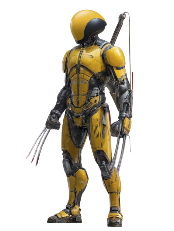 Robocop Wolverine Vinyl Car Decal Sticker – Waterproof & UV-Resistant 8"