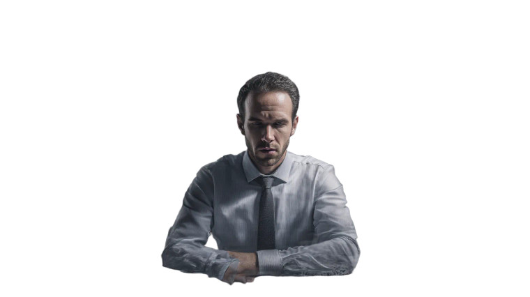 Timeless Businessman Vinyl Car Decal Sticker – Waterproof & UV-Resistant 8"