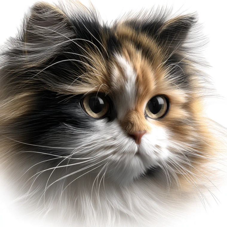 Calico Persian Cat Vinyl Car Decal Sticker – Waterproof & UV-Resistant 8"