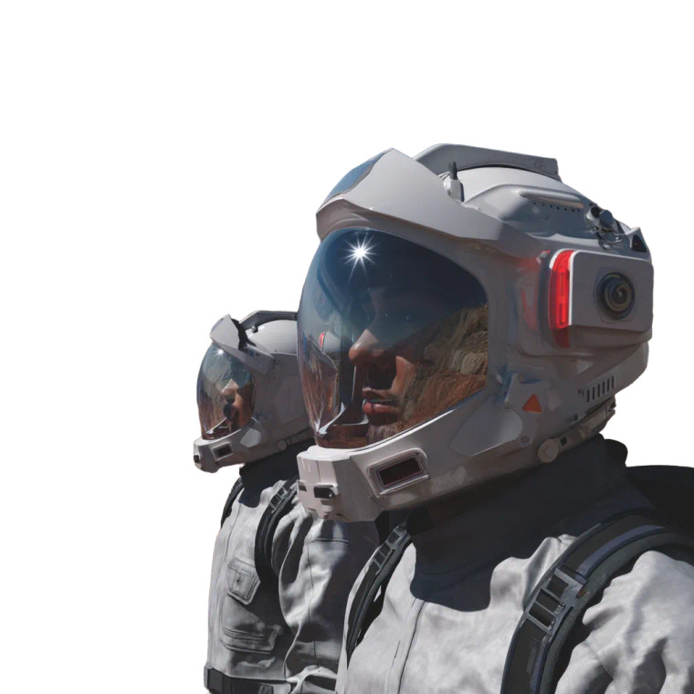 Happy Astronaut Tourists Vinyl Car Decal Sticker – Waterproof & UV-Resistant 8"