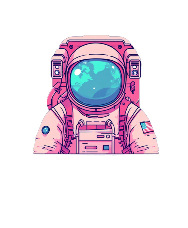Lonely Astronaut V2 Vinyl Car Decal Sticker – Waterproof & UV-Resistant 8"
