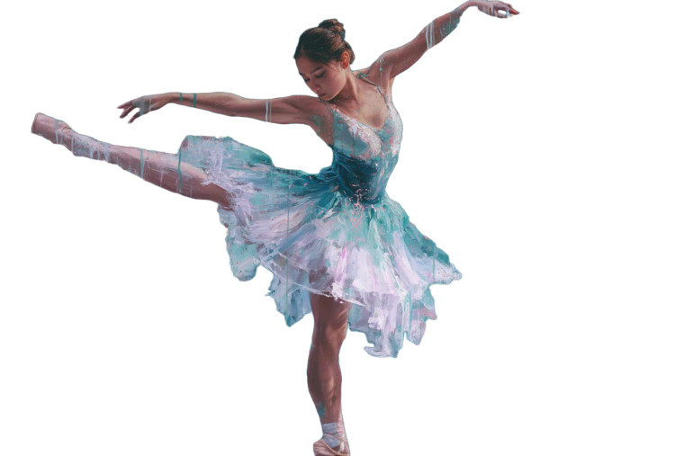 Euphoric Ballerina Vinyl Car Decal Sticker – Waterproof & UV-Resistant 8"