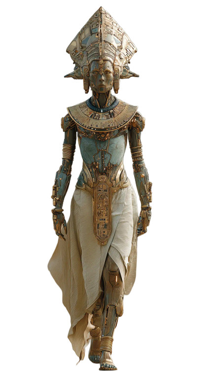 Cyber Pharaoh Vinyl Car Decal Sticker – Waterproof & UV-Resistant 8"