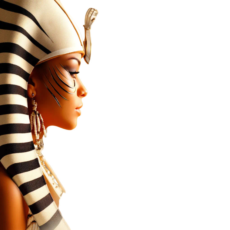 Egyptian Queen Portrait V3 Vinyl Car Decal Sticker – Waterproof & UV-Resistant 8"