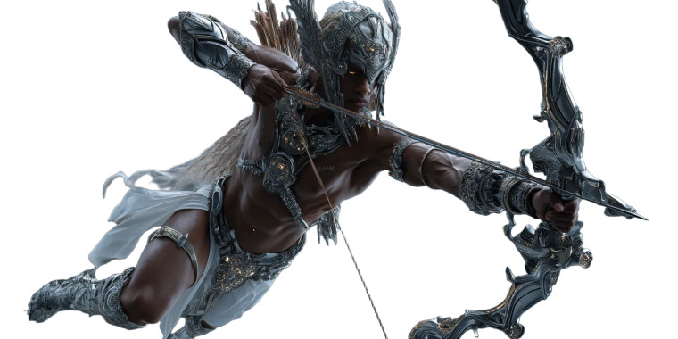 Sagittarius Descending Vinyl Car Decal Sticker – Waterproof & UV-Resistant 8"