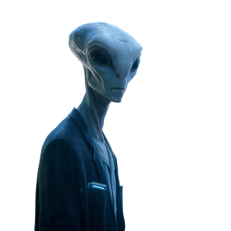 Alien Business Entity Vinyl Car Decal Sticker – Waterproof & UV-Resistant 8"