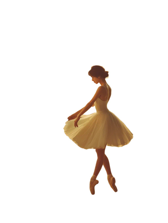 Ballet Dancer Practice Vinyl Car Decal Sticker – Waterproof & UV-Resistant 8"