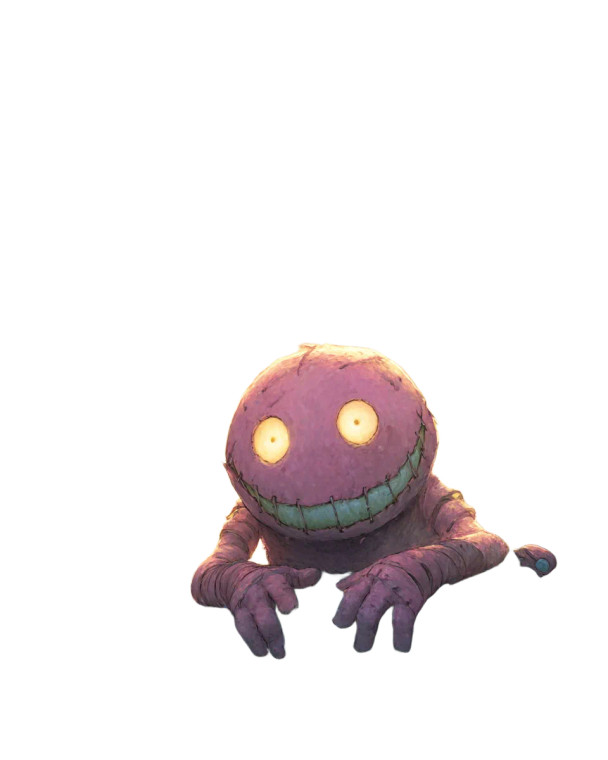 Stitched Smile Creature Vinyl Car Decal Sticker – Waterproof & UV-Resistant 8"