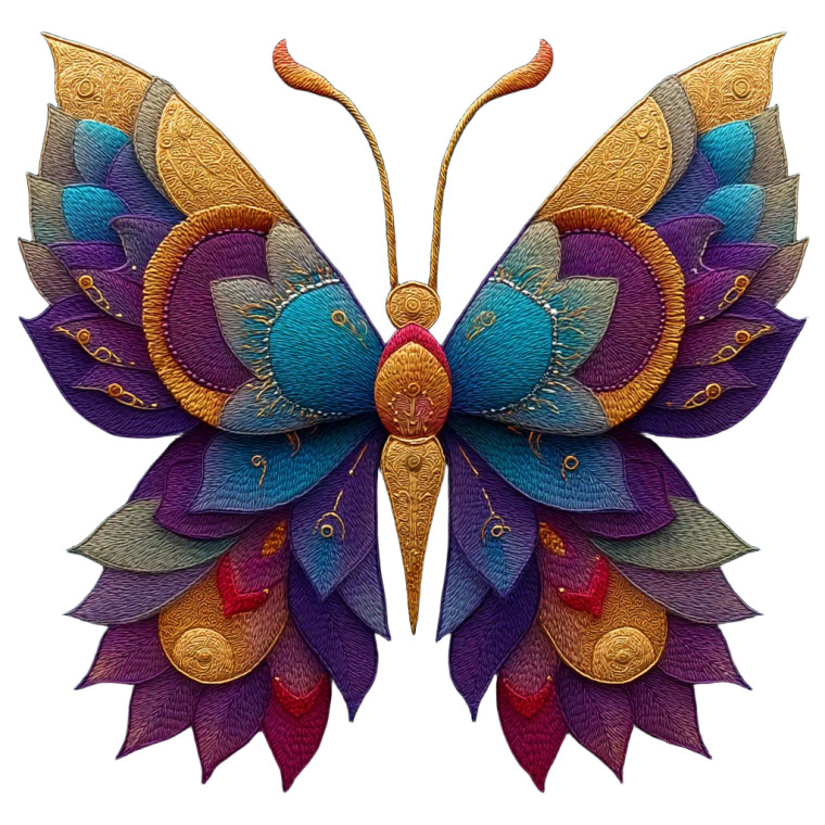 Fantasy Butterfly Vinyl Car Decal Sticker – Waterproof & UV-Resistant 8"