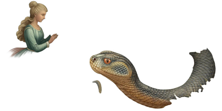 Eve And Serpent V2 Vinyl Car Decal Sticker – Waterproof & UV-Resistant 8"