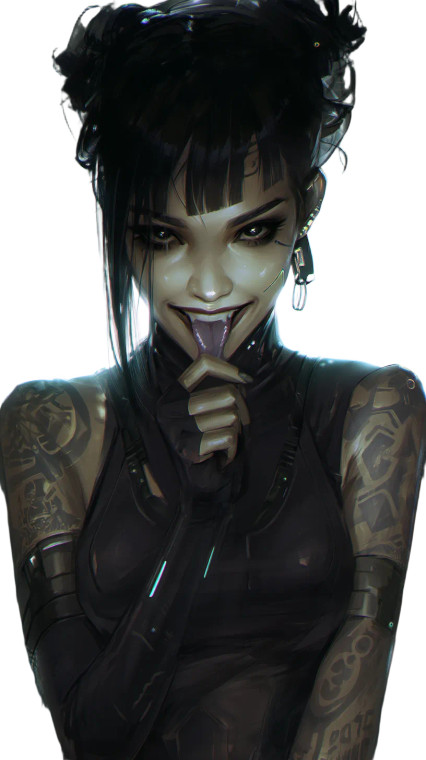 Cyberpunk Monk V2 Vinyl Car Decal Sticker – Waterproof & UV-Resistant 8"