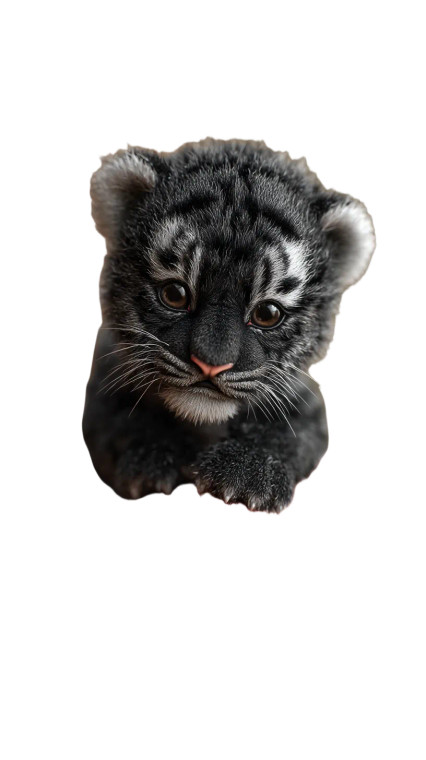 Tiny Tiger Cub Vinyl Car Decal Sticker – Waterproof & UV-Resistant 8"