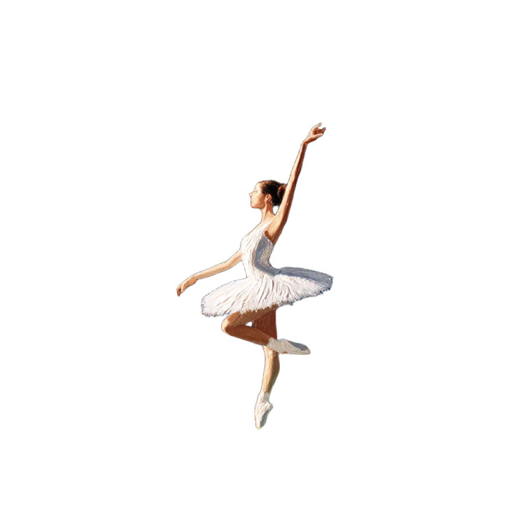 Starry Ballerina Vinyl Car Decal Sticker – Waterproof & UV-Resistant 8"