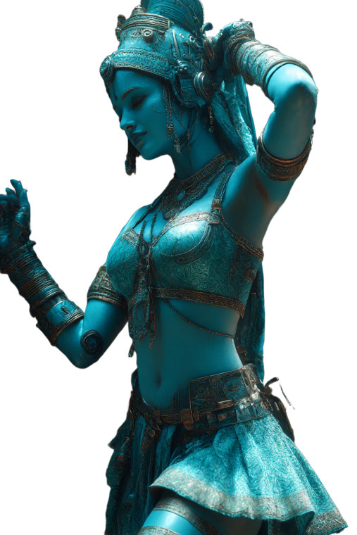 Steampunk Android Dancer Vinyl Car Decal Sticker – Waterproof & UV-Resistant 8"