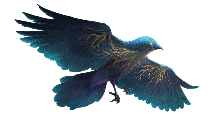 Magical Forest Bird Vinyl Car Decal Sticker – Waterproof & UV-Resistant 8"