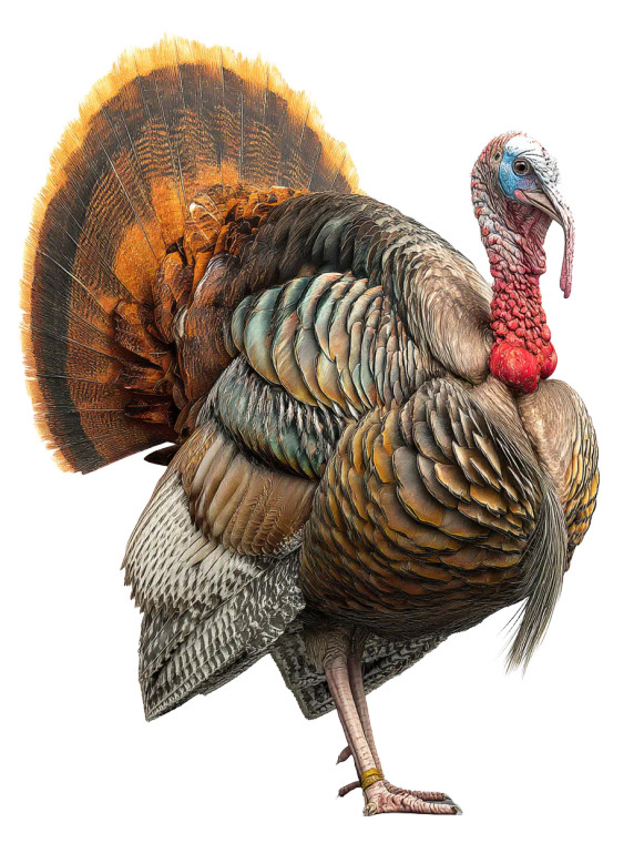Huge Turkey Display Vinyl Car Decal Sticker – Waterproof & UV-Resistant 8"