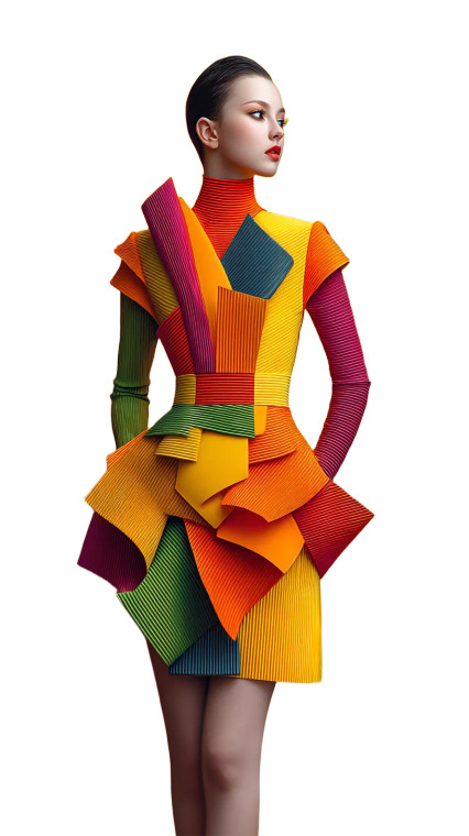 Futuristic Fashion Portrait V22 Vinyl Car Decal Sticker – Waterproof & UV-Resistant 8"