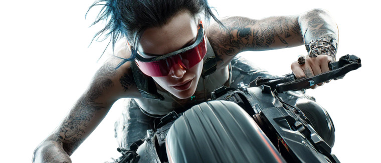 Cyberpunk Warrior V26 Vinyl Car Decal Sticker – Waterproof & UV-Resistant 8"