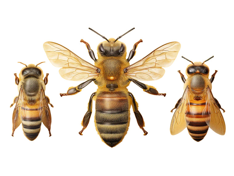 Queen And Bees Vinyl Car Decal Sticker – Waterproof & UV-Resistant 8"