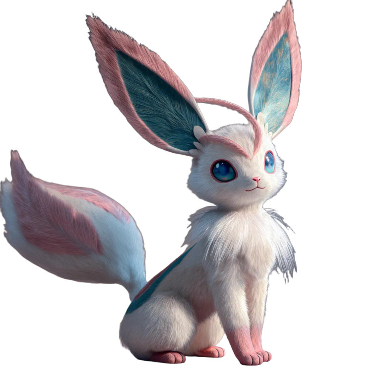 Realistic Sylveon V2 Vinyl Car Decal Sticker – Waterproof & UV-Resistant 8"