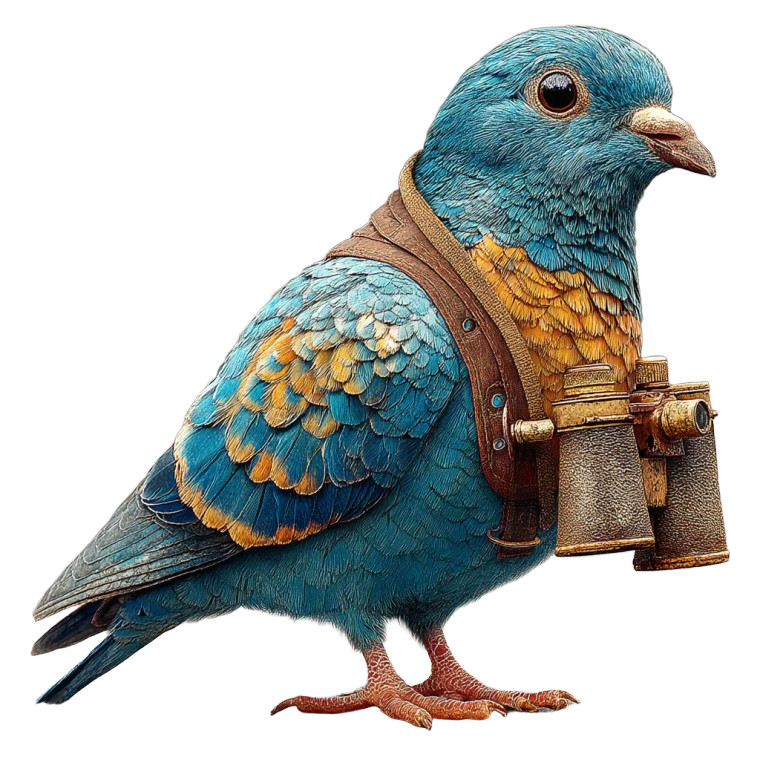 Spy Pigeon Meme Vinyl Car Decal Sticker – Waterproof & UV-Resistant 8"