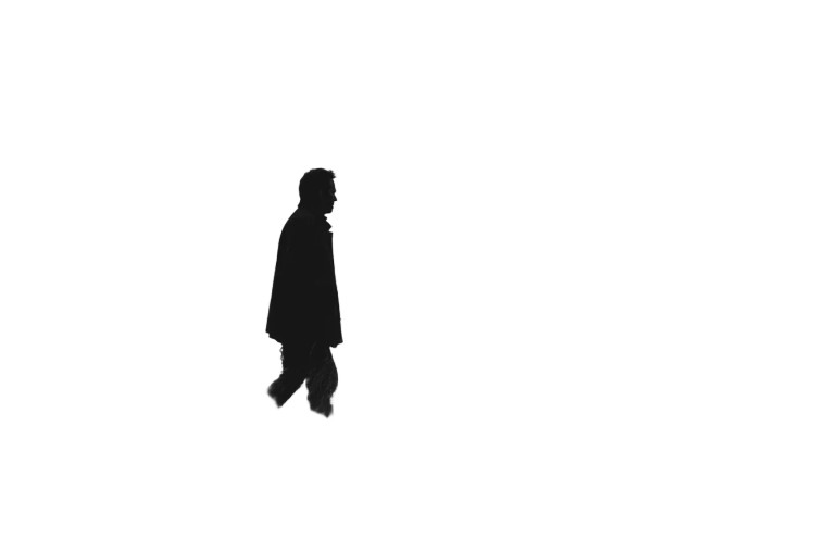 Silhouette Man Walking Vinyl Car Decal Sticker – Waterproof & UV-Resistant 8"