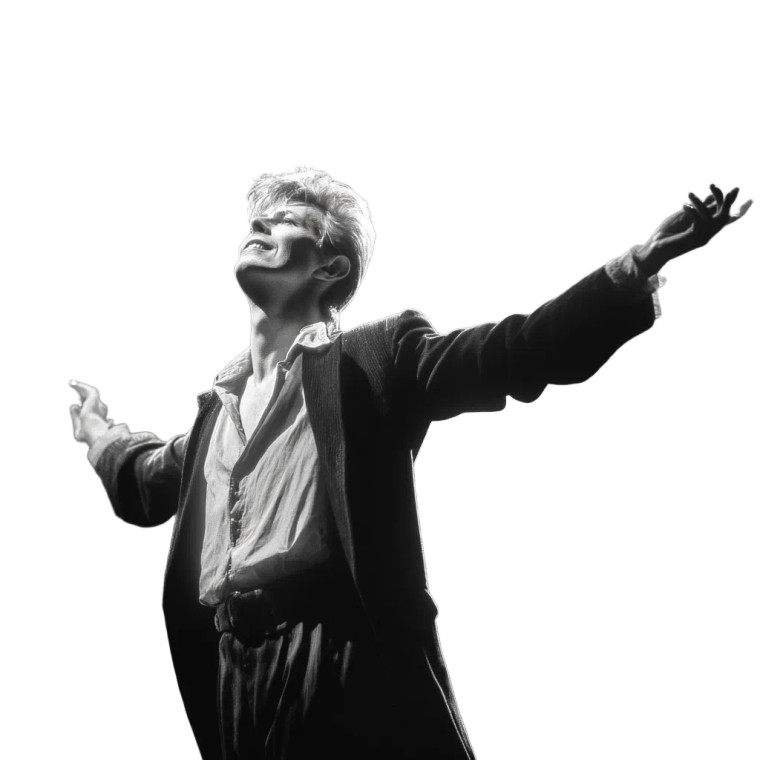 David Bowie Performing Vinyl Car Decal Sticker – Waterproof & UV-Resistant 8"