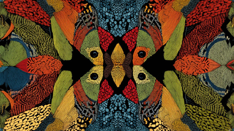 Colorful Bird Patterns Vinyl Car Decal Sticker – Waterproof & UV-Resistant 8"