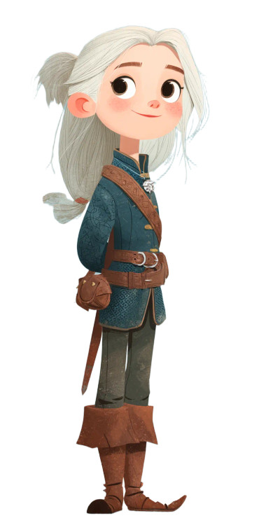 Rapunzel As Geralt Vinyl Car Decal Sticker – Waterproof & UV-Resistant 8"