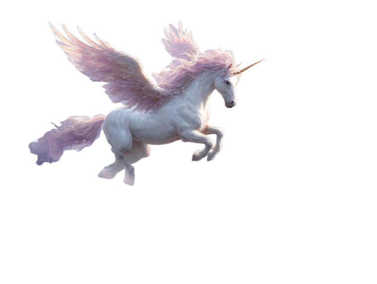Majestic Winged Unicorn V2 Vinyl Car Decal Sticker – Waterproof & UV-Resistant 8"