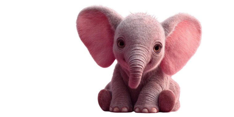 Baby Elephant Vinyl Car Decal Sticker – Waterproof & UV-Resistant 8"