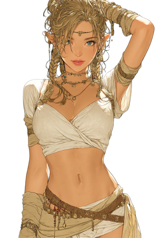 Tribal Elf Warrior V4 Vinyl Car Decal Sticker – Waterproof & UV-Resistant 8"