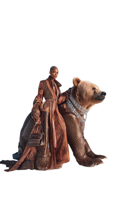 Chic Lv Duo Vinyl Car Decal Sticker – Waterproof & UV-Resistant 8"