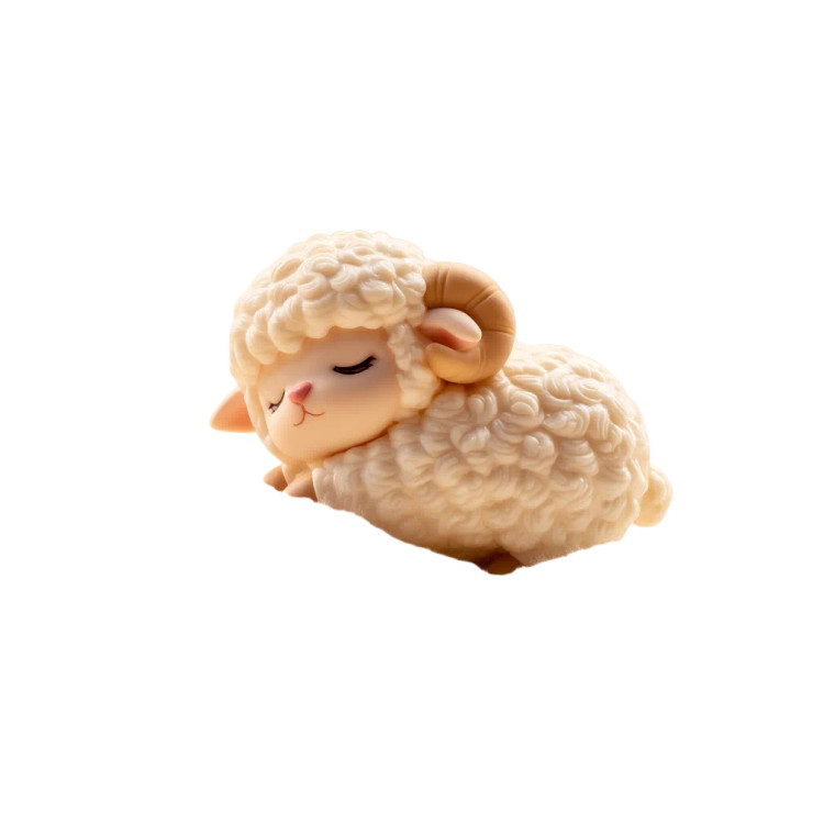 Sleeping Sheep Vinyl Car Decal Sticker – Waterproof & UV-Resistant 8"
