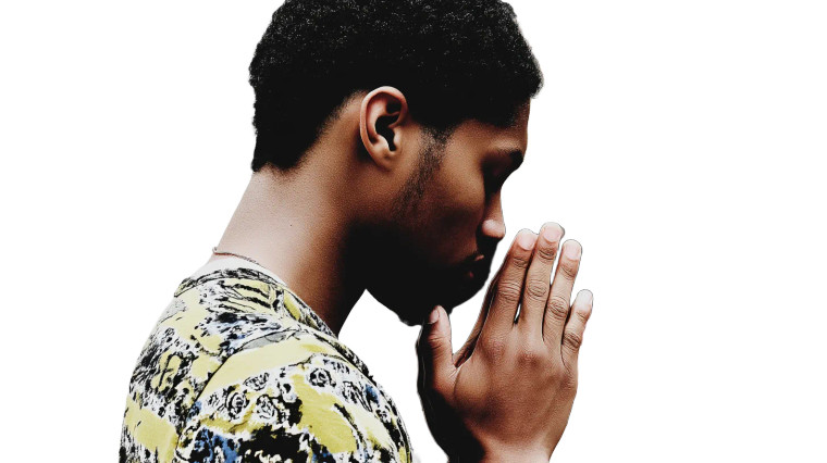 Praying Person V2 Vinyl Car Decal Sticker – Waterproof & UV-Resistant 8"