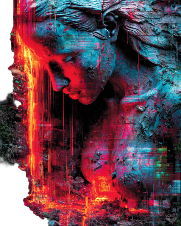 Glitch Entity Oracle Vinyl Car Decal Sticker – Waterproof & UV-Resistant 8"