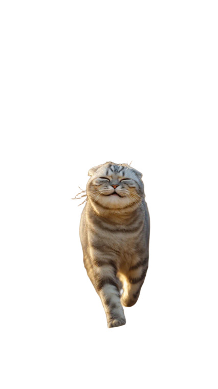 Laughing Scottish Fold Vinyl Car Decal Sticker – Waterproof & UV-Resistant 8"