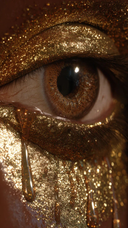 Divine Golden Eye Vinyl Car Decal Sticker – Waterproof & UV-Resistant 8"