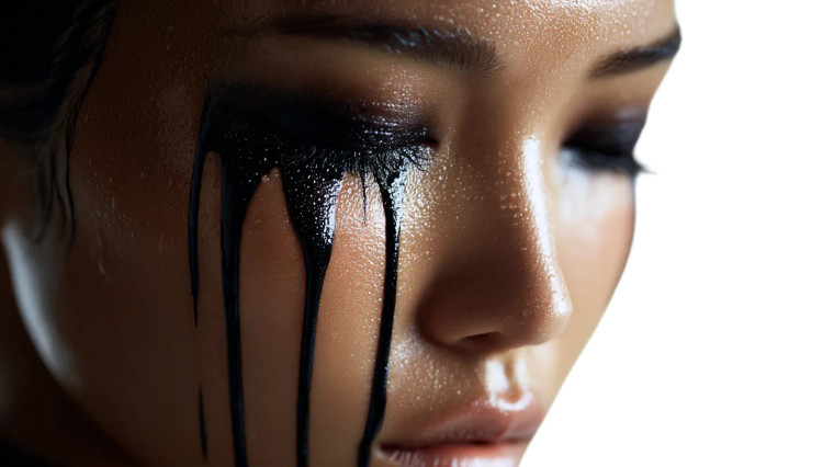 Serene Asian Portrait Vinyl Car Decal Sticker – Waterproof & UV-Resistant 8"