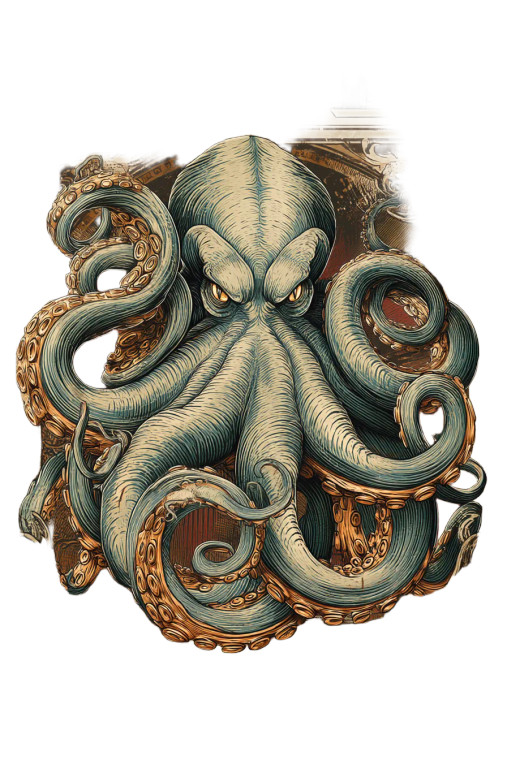 Kraken Poster Vinyl Car Decal Sticker – Waterproof & UV-Resistant 8"