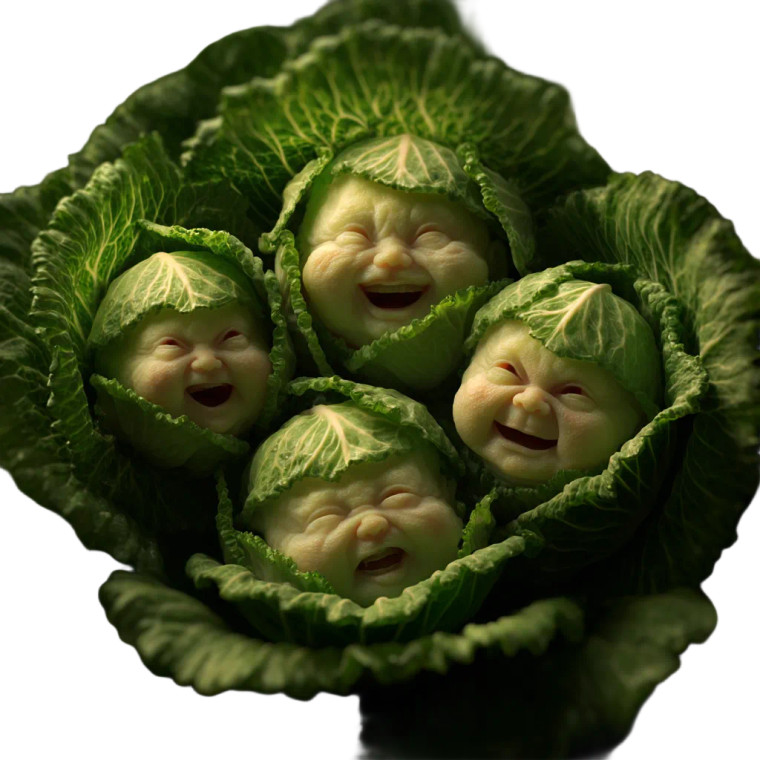 Cabbage Babies Vinyl Car Decal Sticker – Waterproof & UV-Resistant 8"
