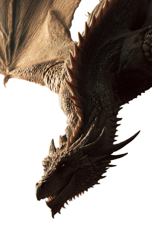 Massive Dragon Descending Vinyl Car Decal Sticker – Waterproof & UV-Resistant 8"