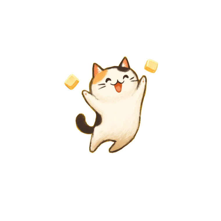 Butter Cat Vinyl Car Decal Sticker – Waterproof & UV-Resistant 8"