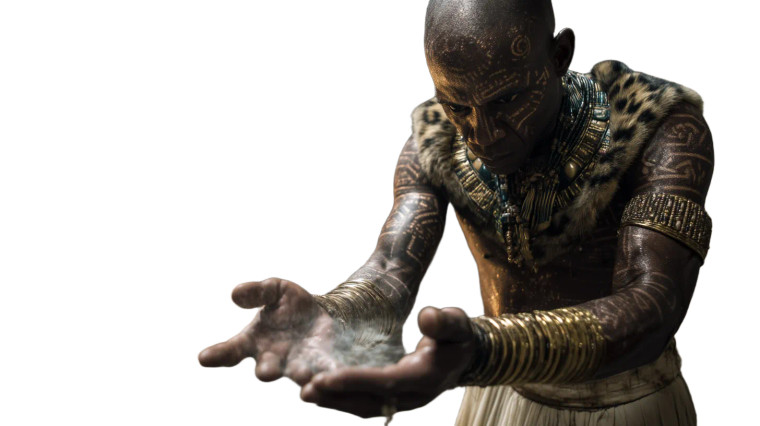 Egyptian Priest Ritual Vinyl Car Decal Sticker – Waterproof & UV-Resistant 8"