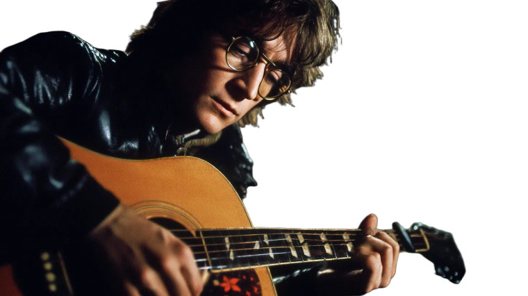 John Lennon Playing Vinyl Car Decal Sticker – Waterproof & UV-Resistant 8"
