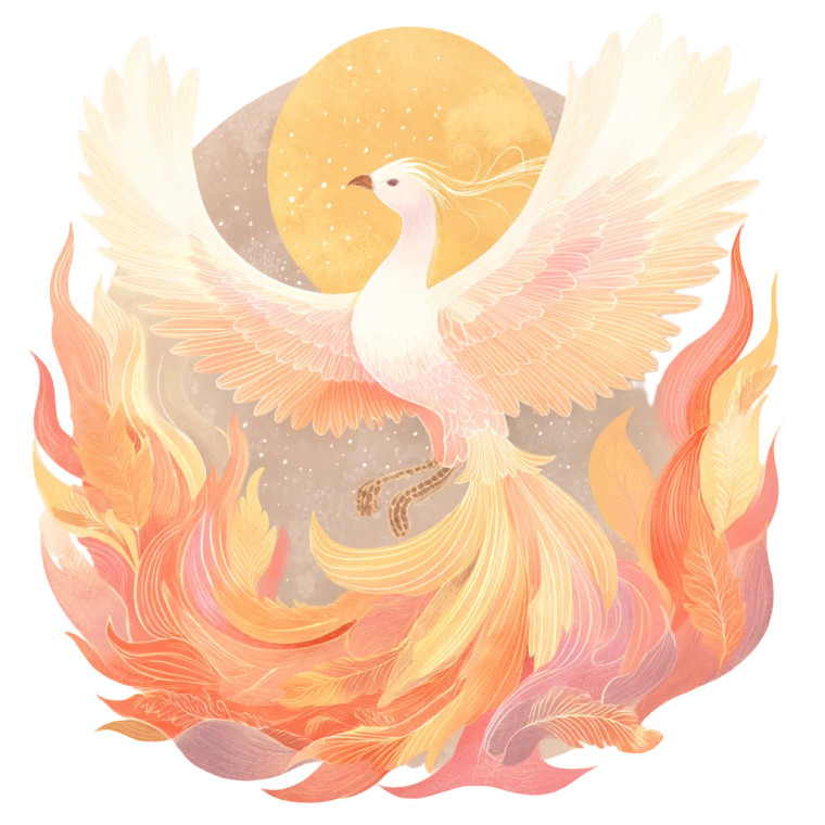 Phoenix Rising V16 Vinyl Car Decal Sticker – Waterproof & UV-Resistant 8"